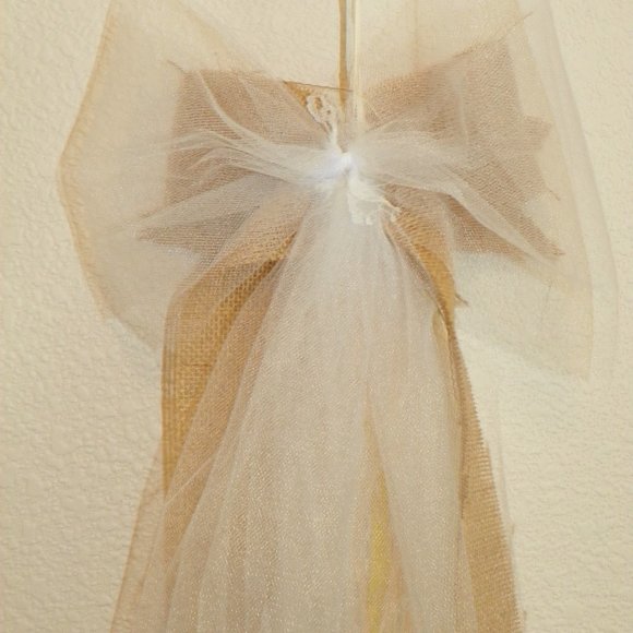 5 Yellow Sunflower Burlap Bow Party Wedding - Picture 8 of 10